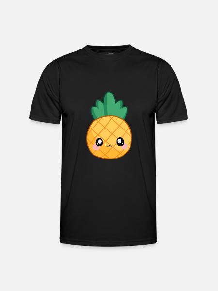 Sweet Kawaii Pineapple - Men's Functional T-Shirt - black