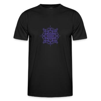 Mandala style - Men's Functional T-Shirt - black - Front - AI Model Male 178 dark (178cm)