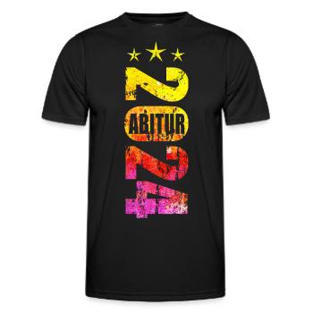 Abitur 2024 - Männer Funktions-T-Shirt - Schwarz - Vorne - AI Model Male 178 dark (178cm)