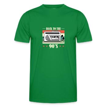 Walkman Retour aux années 90 - Idée cadeau - T-shirt sport Homme - vert - Devant - AI Model Male 178 dark (178cm)
