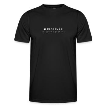 Wolfsburg coordinates - Men's Functional T-Shirt - black - Front - AI Model Male 178 dark (178cm)