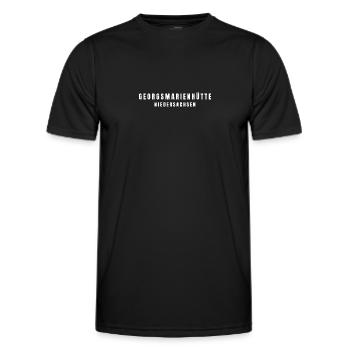 Georgsmarienhütte Niedersachsen - Männer Funktions-T-Shirt - Schwarz - Vorne - AI Model Male 178 dark (178cm)