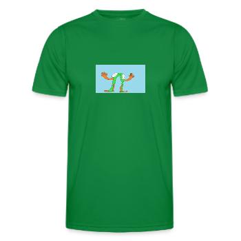 Grenouille gymnaste - T-shirt sport Homme - vert - Devant - AI Model Male 178 dark (178cm)