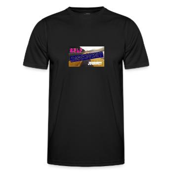 Voyage à la découverte de soi - T-shirt sport Homme - noir - Devant - AI Model Male 178 dark (178cm)