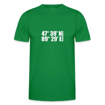 Friedrichshafen coordinates - Men's Functional T-Shirt - kelly green - Front - AI Model Male 178 dark (178cm)