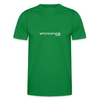 Coordonnées Pinto - T-shirt sport Homme - vert - Devant - AI Model Male 178 dark (178cm)