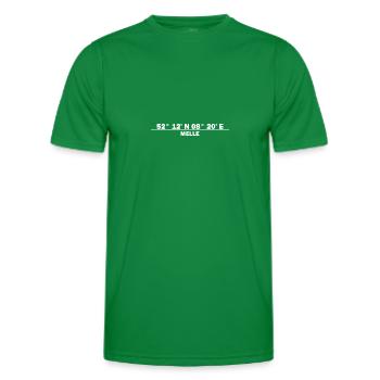 Coordonnées de Melle - T-shirt sport Homme - vert - Devant - AI Model Male 178 dark (178cm)