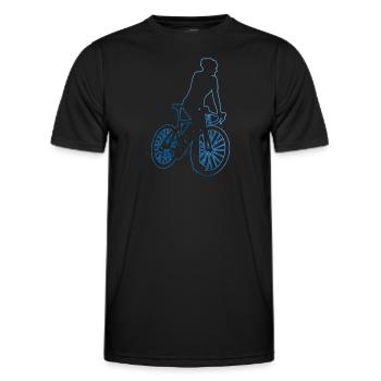 Vélo de route Vélo de route Vélo de route - T-shirt sport Homme - noir - Devant - AI Model Male 178 dark (178cm)