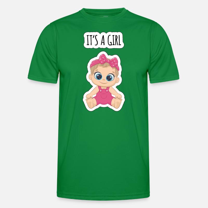 Es ist ein Mädchen Männer Funktions-T-Shirt