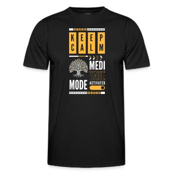 Méditation Zen Méditation Illumination - T-shirt sport Homme - noir - Devant - AI Model Male 178 dark (178cm)