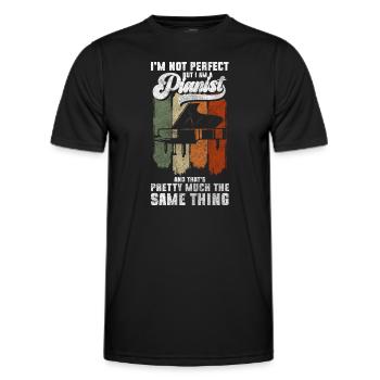 Pianiste Pianiste Classique - T-shirt sport Homme - noir - Devant - AI Model Male 178 dark (178cm)