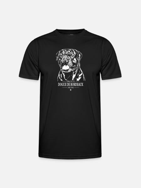 Dogue de Bordeaux Mamma Cane Cane Wilsigns - Maglietta sportiva per uomo - nero
