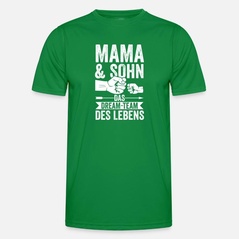 Mutter Muttertag Mama und Sohn Männer Funktions-T-Shirt