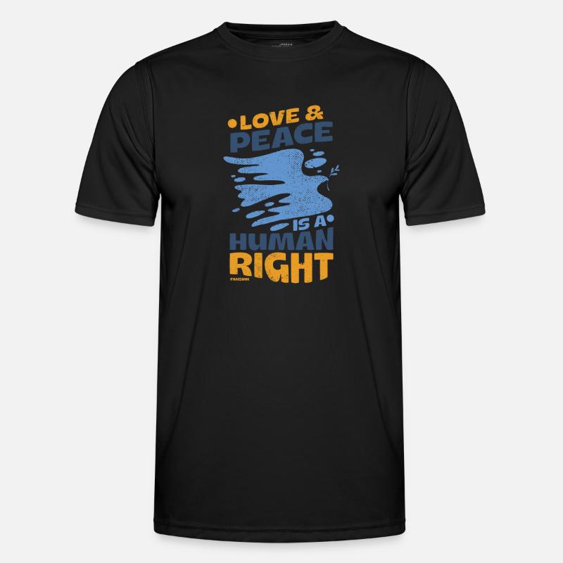 Human Rights Peace Men's Functional T-Shirt