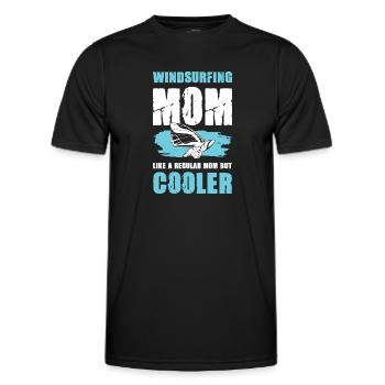 Windsurf Mama - T-shirt sport Homme - noir - Devant - AI Model Male 178 dark (178cm)