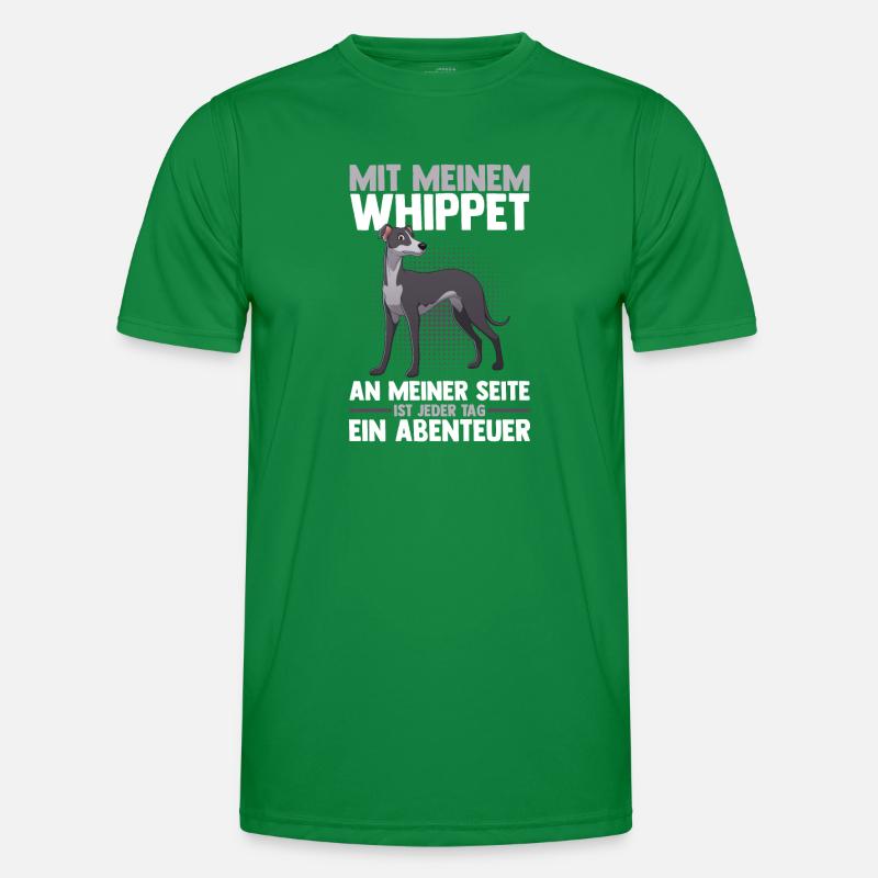 Hund Whippet Männer Funktions-T-Shirt