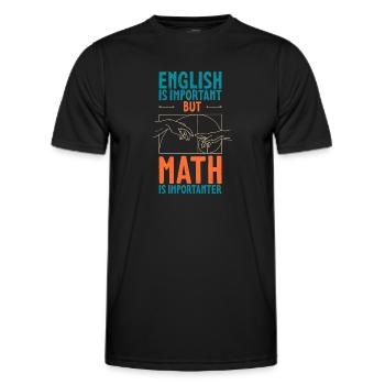 Geometry Golden Ratio Math Fibonacci - Men's Functional T-Shirt - black - Front - AI Model Male 178 dark (178cm)