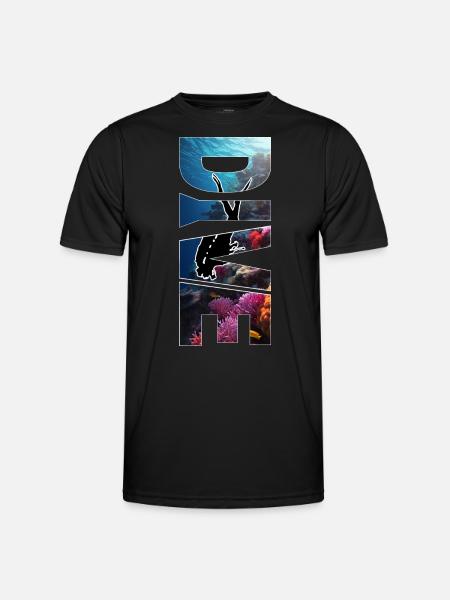 Dive - Great Scuba Diving Design - Men's Functional T-Shirt - black