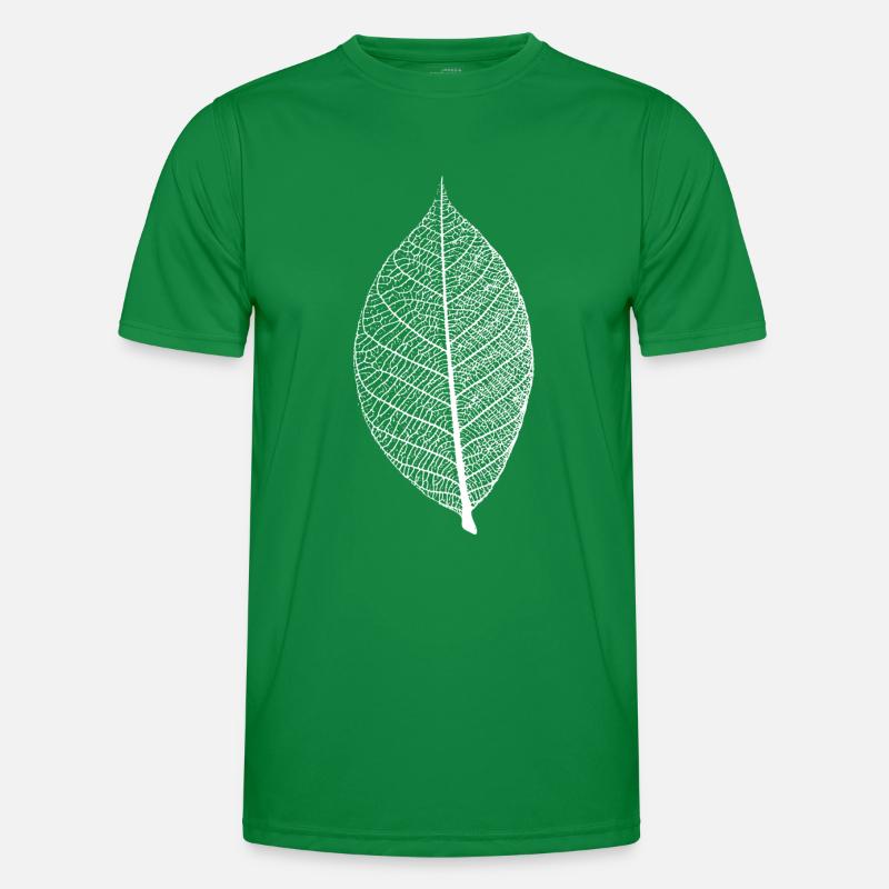 leaf tree forest skeleton pattern nerve love heart Men's Functional T-Shirt