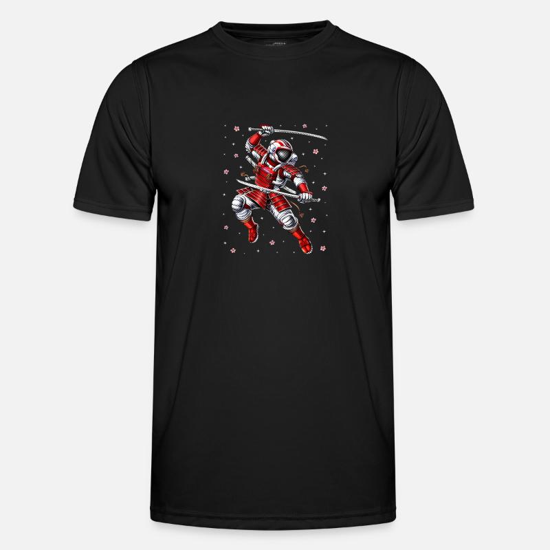 Astronaut Samurai Warrior - Men's Functional T-Shirt - black