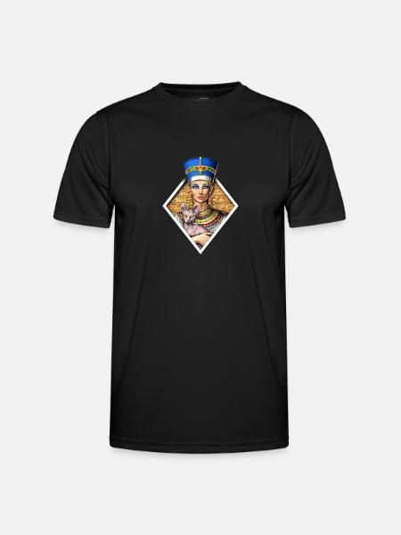 Nefertiti Egyptian Queen - Men's Functional T-Shirt - black