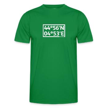 Coordonnées Valence - T-shirt sport Homme - vert - Devant - AI Model Male 178 dark (178cm)