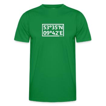 Wedel coordinates - Men's Functional T-Shirt - kelly green - Front - AI Model Male 178 dark (178cm)