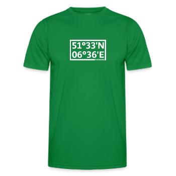 Rheinberg coordinates - Men's Functional T-Shirt - kelly green - Front - AI Model Male 178 dark (178cm)