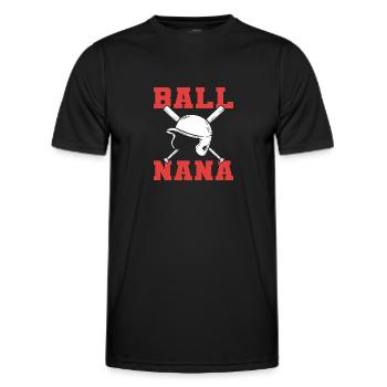 Softball Softball-Spieler - Männer Funktions-T-Shirt - Schwarz - Vorne - AI Model Male 178 dark (178cm)
