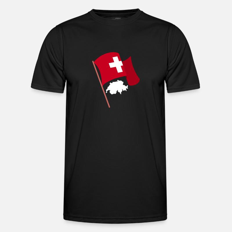 Schweiz Schweizer Schweizerdeutsch Männer Funktions-T-Shirt