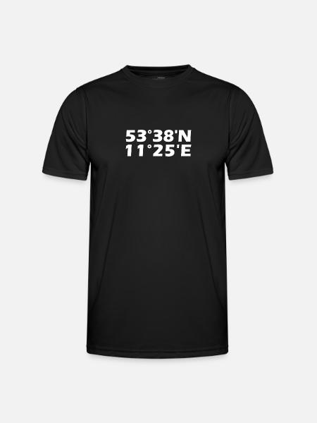 Schwerin coordinates - Men's Functional T-Shirt - black