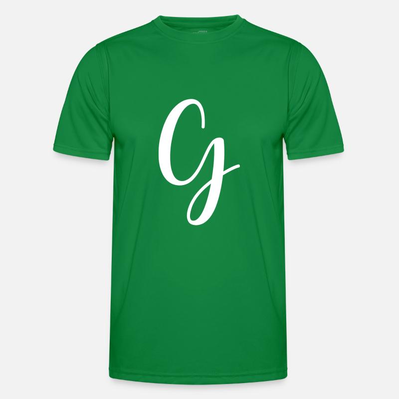 Calligraphie, initiale G T-shirt sport Homme