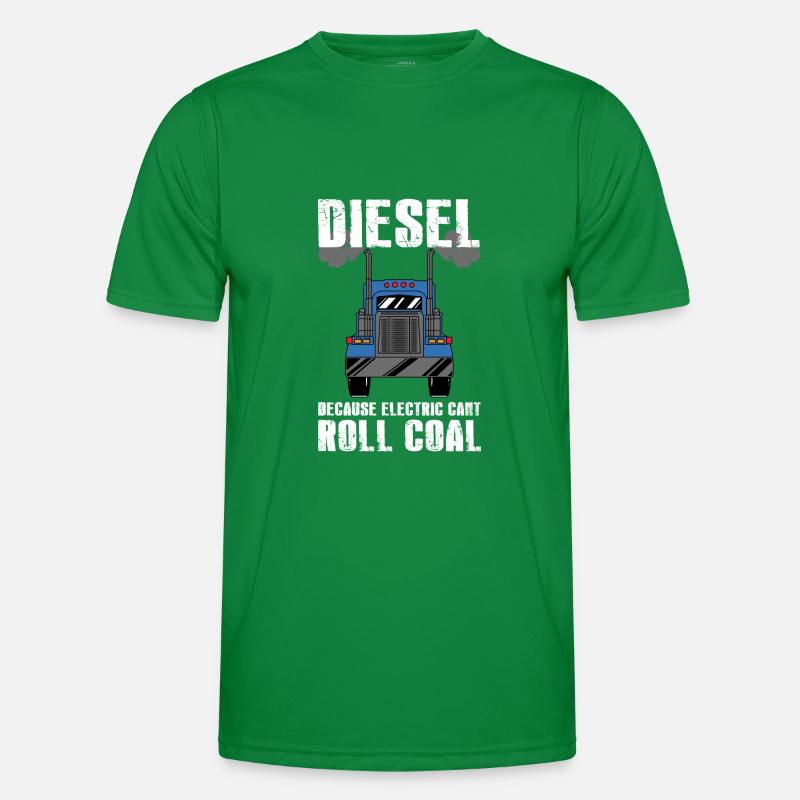 Camion diesel vs conception électrique pour T-shirt sport Homme
