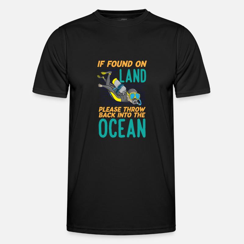 Funny Scuba Diving Scuba Diver - Men's Functional T-Shirt - black