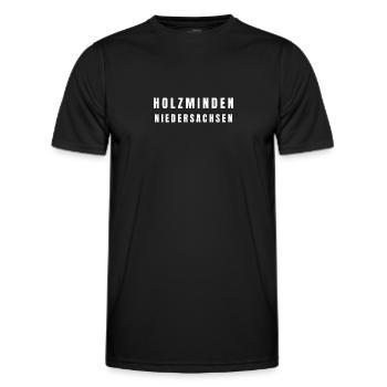 Blieskastel, Saarland - Men's Functional T-Shirt - black - Front - AI Model Male 178 dark (178cm)