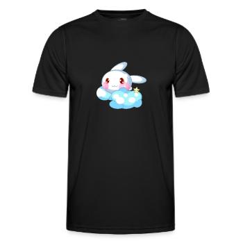 Hase süß Kinder - Männer Funktions-T-Shirt - Schwarz - Vorne - AI Model Male 178 dark (178cm)