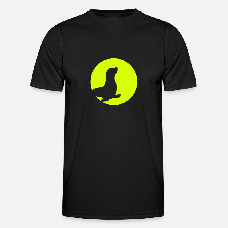 Robbe - Männer Funktions-T-Shirt - Schwarz