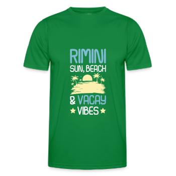 Dicton de l’été à Rimini - T-shirt sport Homme - vert - Devant - AI Model Male 178 dark (178cm)
