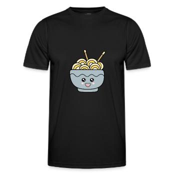 Ramen Nudeln Japan Küche - Männer Funktions-T-Shirt - Schwarz - Vorne - AI Model Male 178 dark (178cm)