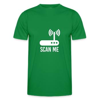 Wireless Internet access - Men's Functional T-Shirt - kelly green - Front - AI Model Male 178 dark (178cm)