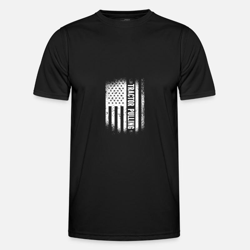 Tractor Pulling - - Men's Functional T-Shirt - black