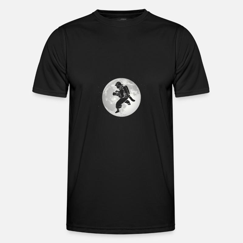 Full Moon - Fire Brigade - - Men's Functional T-Shirt - black
