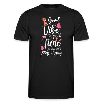 Hourglass Sand Timeless Enterprise - Men's Functional T-Shirt - black - Front - AI Model Male 178 dark (178cm)