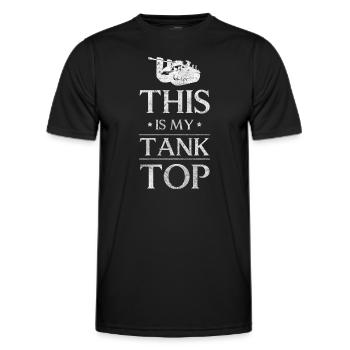 Main Battle Tanks Battle Armor - Men's Functional T-Shirt - black - Front - AI Model Male 178 dark (178cm)