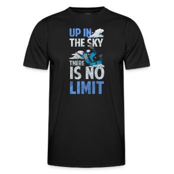 Parachutisme Adrénaline Chute libre Base Jump - T-shirt sport Homme - noir - Devant - AI Model Male 178 dark (178cm)
