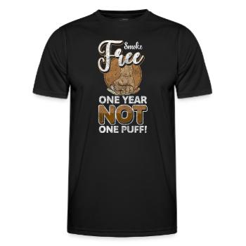 Non-fumeur Nicotine Discipline Non fumeur - T-shirt sport Homme - noir - Devant - AI Model Male 178 dark (178cm)