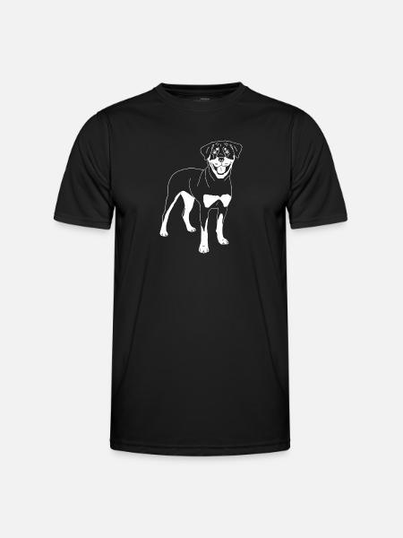 Rottweiler - Männer Funktions-T-Shirt - Schwarz