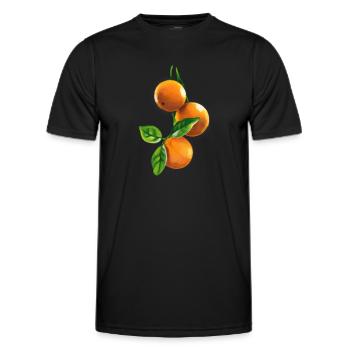 Oranges - Men's Functional T-Shirt - black - Front - AI Model Male 178 dark (178cm)