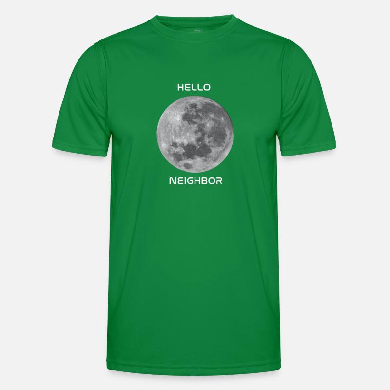 Salutations à notre objet céleste le plus proche - la lune! T-shirt sport Homme