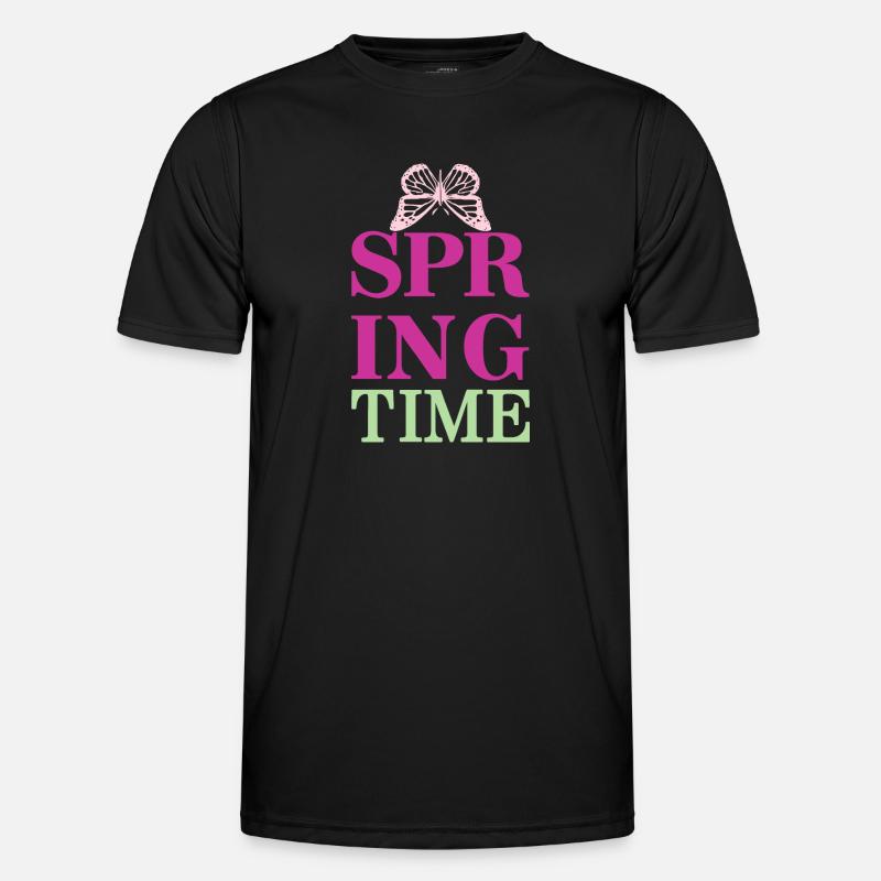 SpringTime - Spring is here! - Men's Functional T-Shirt - black